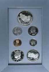 1991 S Prestige Proof Set Mount Rushmore 90/% Silver Dollar 7 US Coins