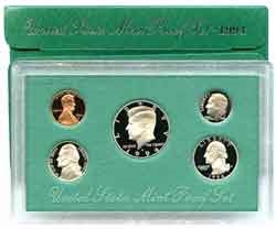 1994 US Mint 5 Coin Proof Set w/ Original Box ~ Free Shipping