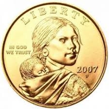 2007 P Sacagawea Dollar US Mint Coin in "Brilliant Uncirculated" Condition