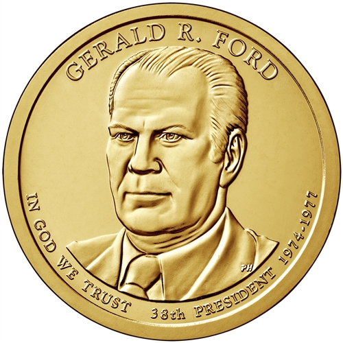 Gerald Ford 2016-P Presidential Gold Dollar Coin